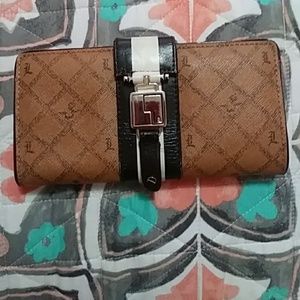 L.A.M.B. Lipstick saddle wallet